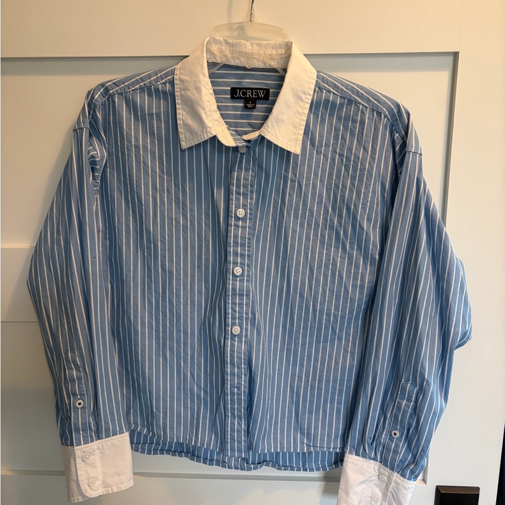 J. Crew Blue Striped Women’s Shirt